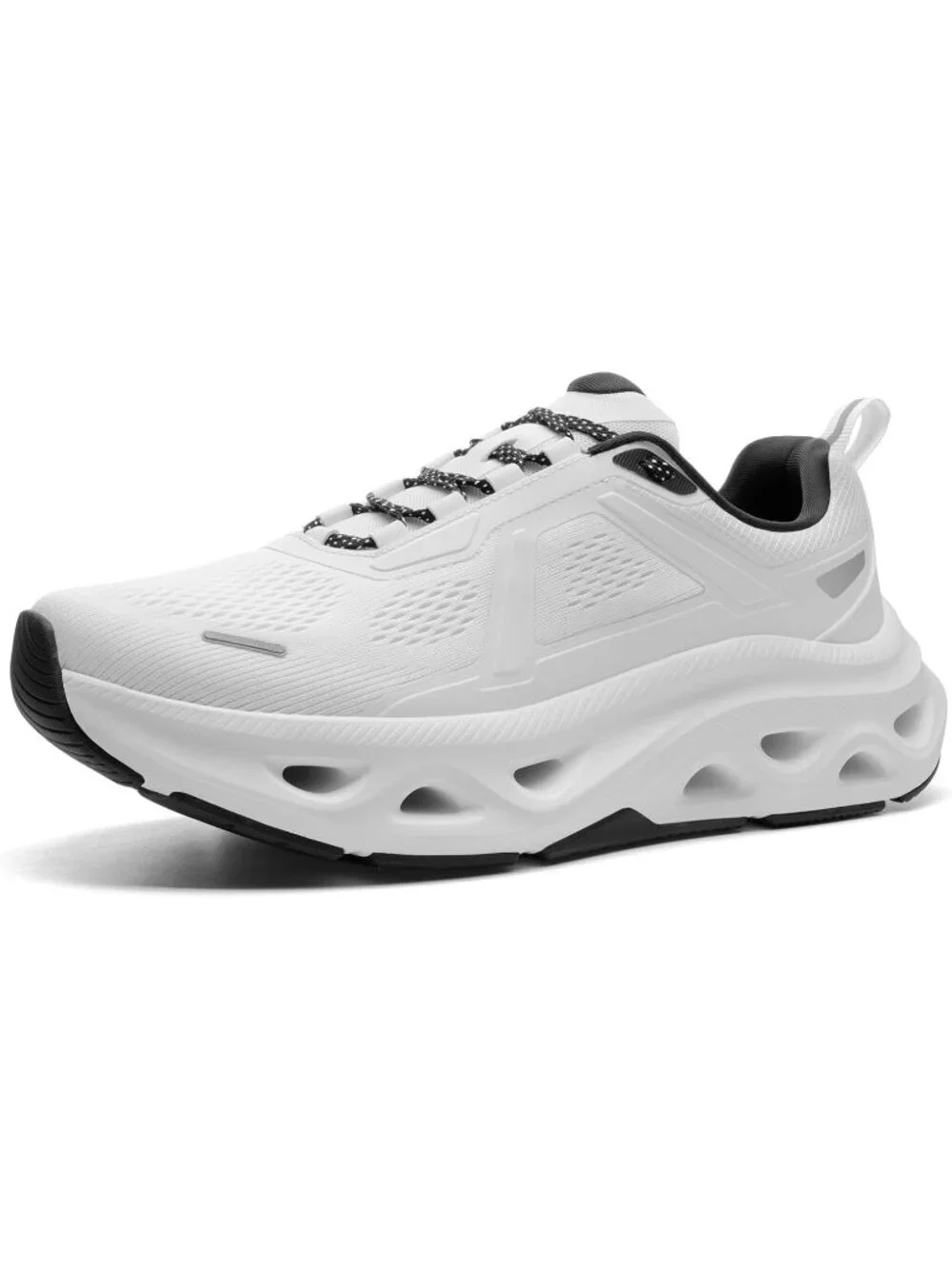 Men's White Comfortable Shoes MovePropel Athletic Breathable Tennis Sneakers